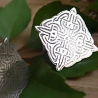 Lancelot, gemelos nudos celtas en plata