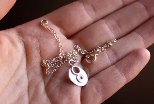 Lina, tobillera y pulsera espiral y círculo del infinito en plata