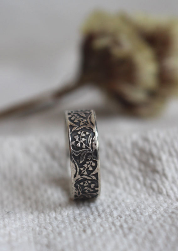 Lirio del Valle, anillo flor en plata
