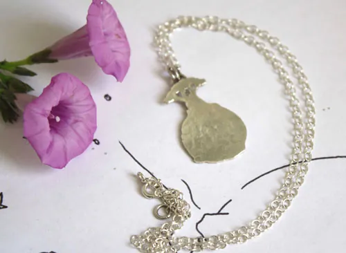 Los Baobabs, collar árbol de El Principito de Saint-Exupéry en plata