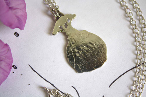 Los Baobabs, collar árbol de El Principito de Saint-Exupéry en plata