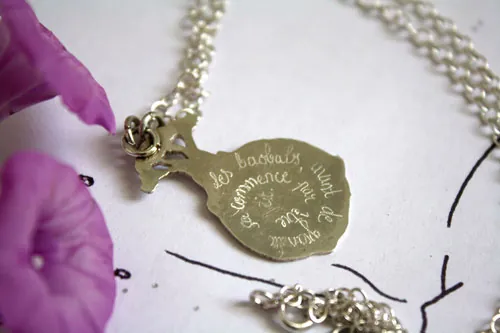 Los Baobabs, collar árbol de El Principito de Saint-Exupéry en plata