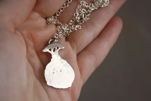 Los Baobabs, collar árbol de El Principito de Saint-Exupéry en plata