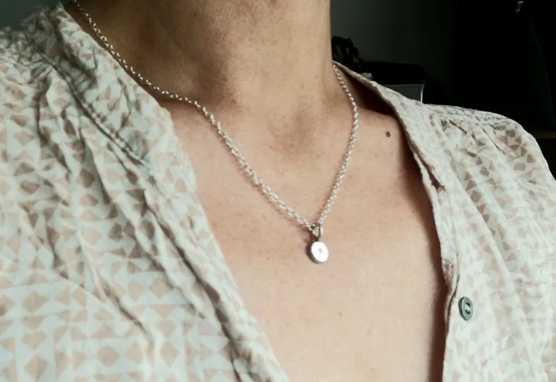 Luz de esperanza, collar pequeña estrella en plata