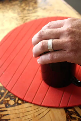 Madreselva, anillo naturaleza en plata
