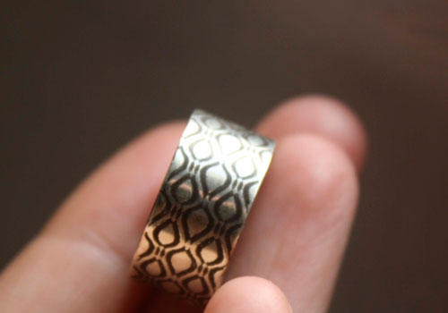 Neo, Matrix ring in sterling silver