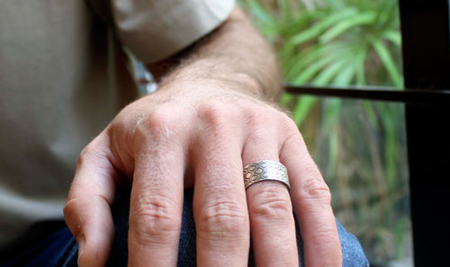 Neo, Matrix ring in sterling silver