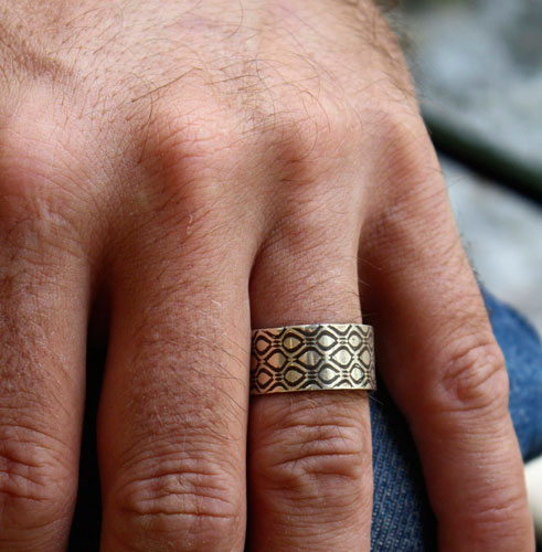 Neo, Matrix ring in sterling silver