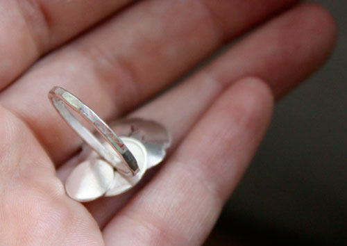 Ninfeal, anillo nenúfar loto en plata