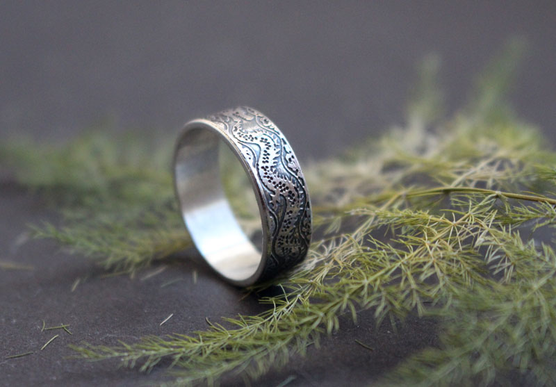 Ouroboros, anillo dragón infinito en plata