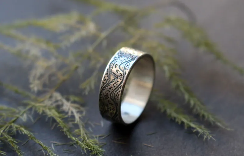 Ouroboros, anillo dragón infinito en plata