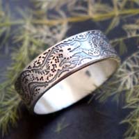 Ouroboros, anillo dragón infinito en plata