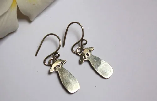 Pequeños baobabs, aretes árbol del principito en plata