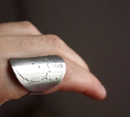 Planeta del Principito, anillo cuento de Saint-Exupéry en plata