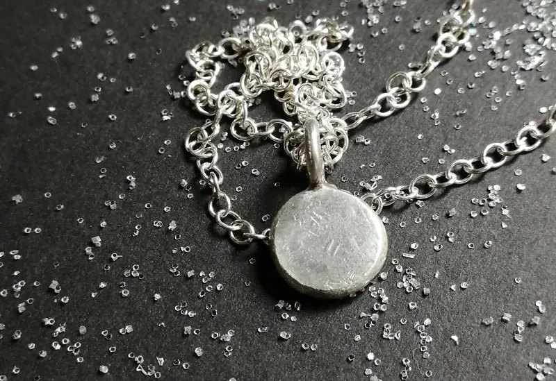 Promesa, collar corazón apasionado en plata