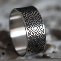 Puerta del alma, anillo eslavo en plata