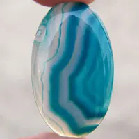 Ágata azul A cabujón
