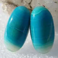 Ágata azul D cabujón