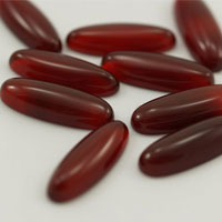 Ágata roja cabujón