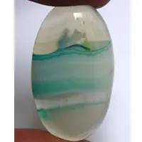 Ágata Verde E cabujón