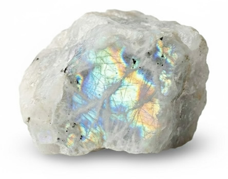 La historia, los beneficios y las virtudes de la piedra luna arcoíris