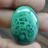 malachite H cabochon
