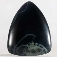 Obsidiana telaraña cabujón