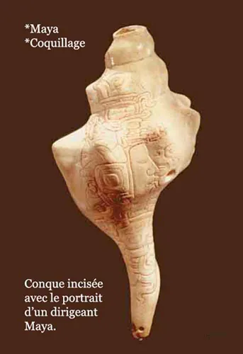 Quiquiztli, dije concha musical maya en plata