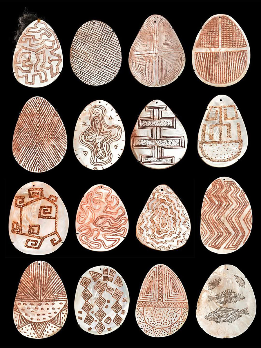 Riji, collar aborigen de Australia en plata