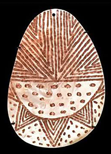 Riji, collar aborigen de Australia en plata