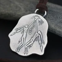Ritual aborigen Kiro Kiro, collar arte rupestre australiano en plata