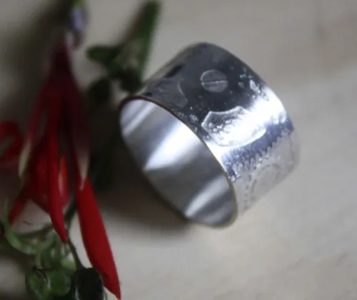 Steampunk, anillo de engranajes neovictorianos en plata