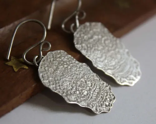 Sugar skull, aretes calavera mexicana en plata