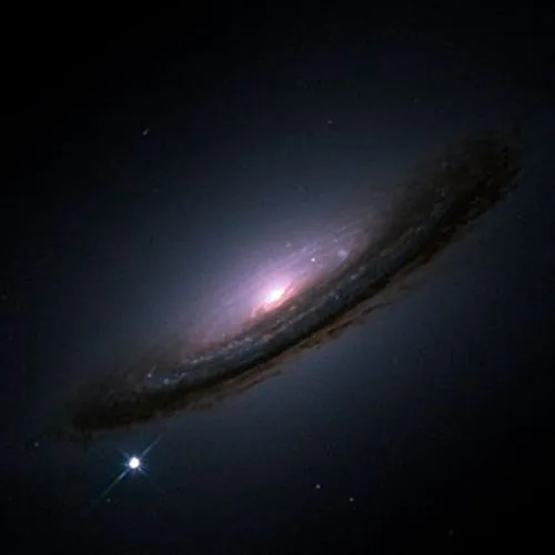 Supernova zafiro, collar de astronomía en plata, oro y zafiro rosa