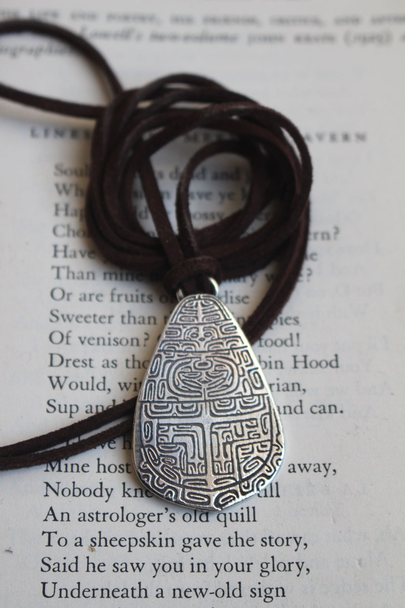 Tapa, collar de arte polinesio en plata