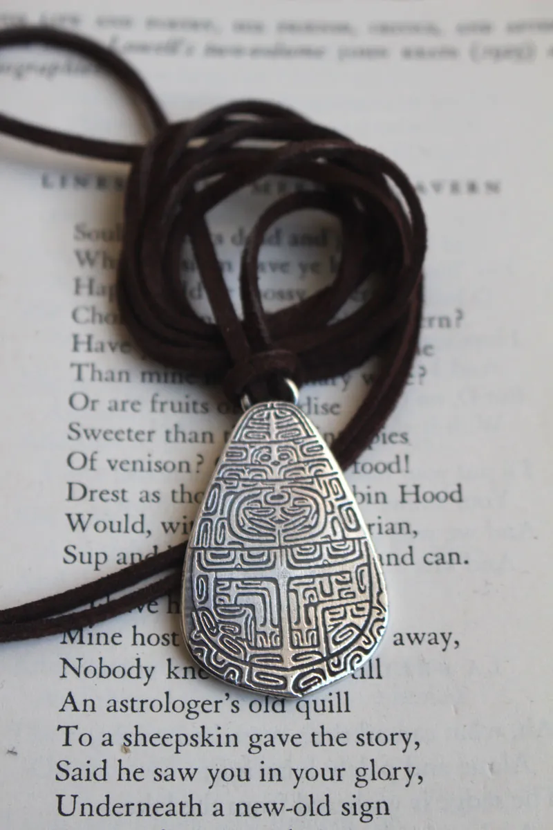Tapa, collar de arte polinesio en plata