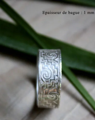 Tesoro zapoteco, anillo zapoteca de México en plata