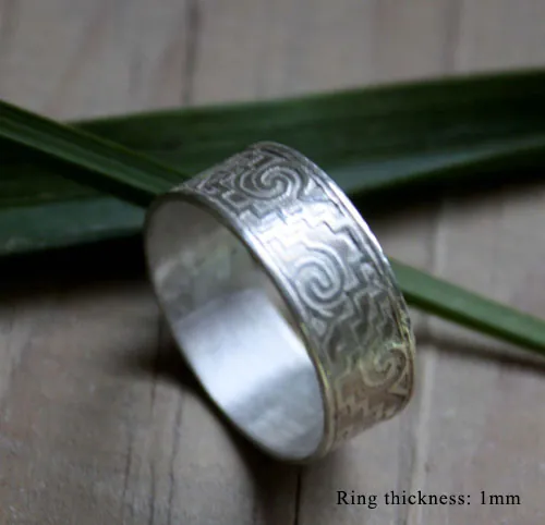 Tesoro zapoteco, anillo zapoteca de México en plata