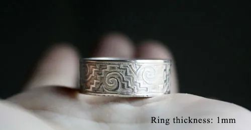 Tesoro zapoteco, anillo zapoteca de México en plata