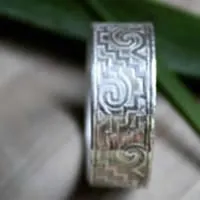 Tesoro zapoteco, anillo zapoteca de México en plata