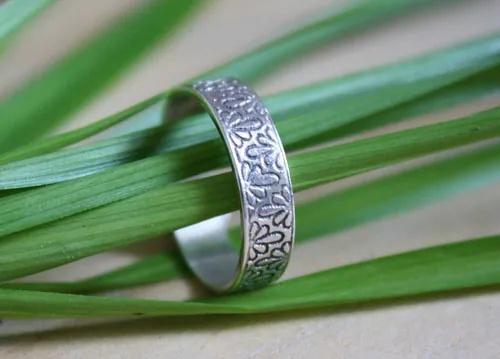 Tranquilidad, anillo flor de hortensia en plata