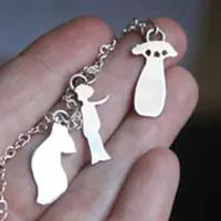 Tus recuerdos, pulsera con símbolos del Principito en plata