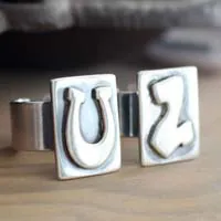 U2, anillo logotipo del álbum Achtung Baby en plata
