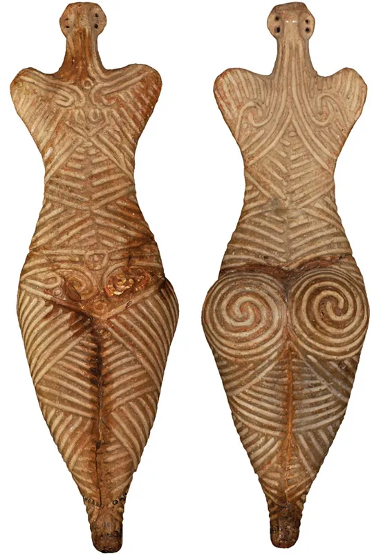 Venus Cucuteni, collar diosa madre neolítica en plata