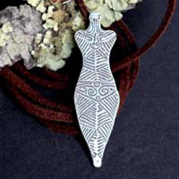 Venus Cucuteni, collar diosa madre neolítica en plata