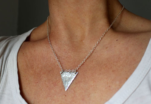 Yashiro, Japanese Shippo sanctuary necklace in silver