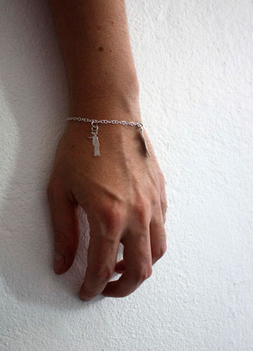 Your memories, symbols from the Little Prince bracelet in silver